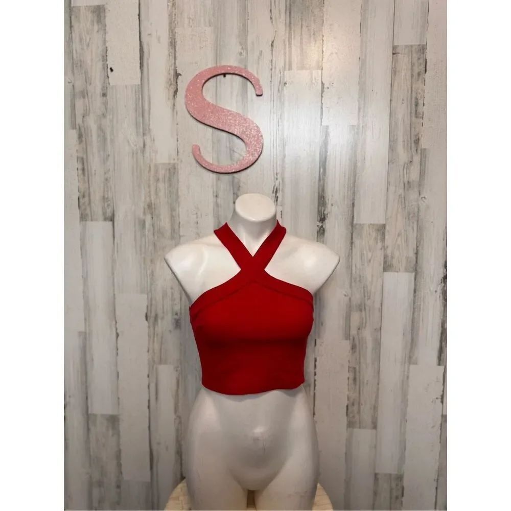 Red tank top blouse size small